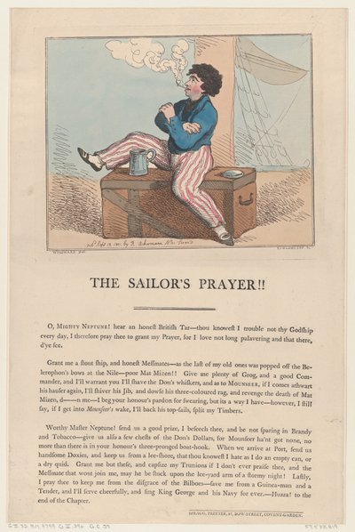 La prière du marin!!, 12 septembre 1801 - Thomas Rowlandson
