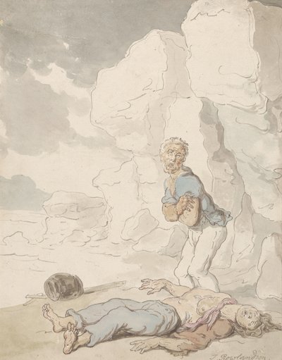 Les marins naufragés - Thomas Rowlandson