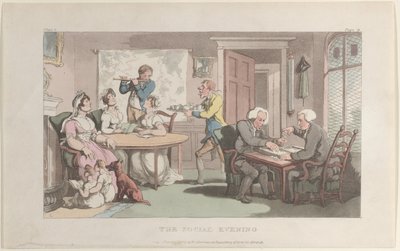 La soirée sociale, du Vicaire de Wakefield, 1er mai 1817 - Thomas Rowlandson