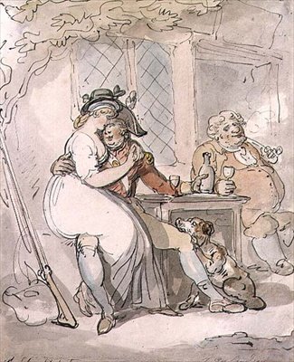 Le départ du soldat - Thomas Rowlandson