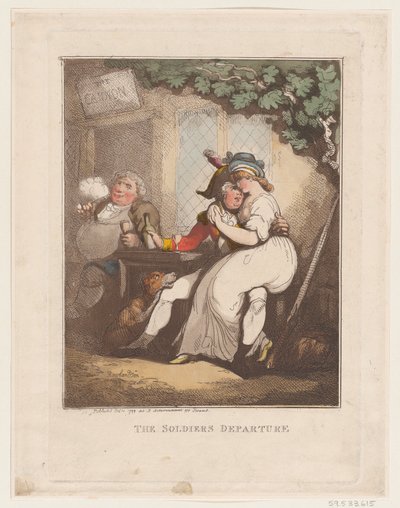 Le Départ du Soldat, 10 octobre 1799 - Thomas Rowlandson
