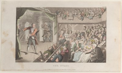 La scène. George Primrose en Horatio, du Vicaire de Wakefield, 1er mai 1817 - Thomas Rowlandson