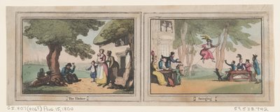 Le Tinker et le Balançoire, 15 août 1800 - Thomas Rowlandson
