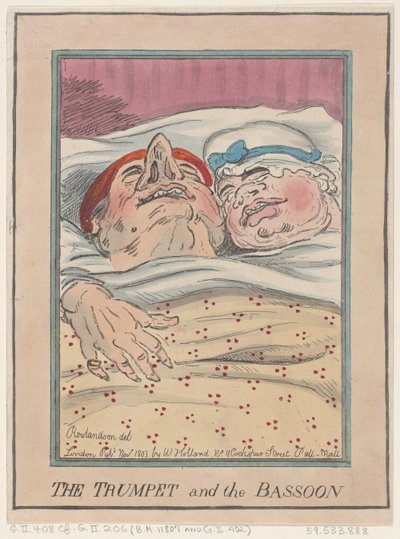 La Trompette et le Basson, novembre 1803 - Thomas Rowlandson