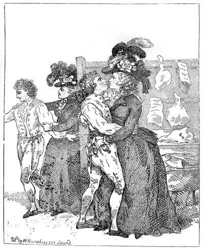 Les deux duchesses patriotiques sollicitant une faveur pour un vote anticipé, 1784 - Thomas Rowlandson