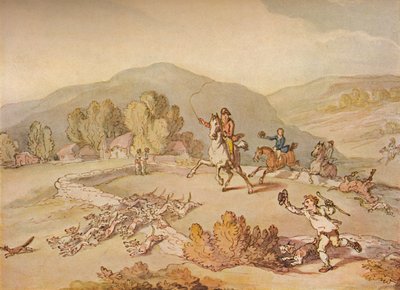 La Chasse au village, c. 1800, 1922 - Thomas Rowlandson