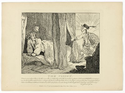 La Vision, tirée du Tour des Hébrides de Boswell - Thomas Rowlandson