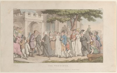 Les mariages, du Vicaire de Wakefield, 1er mai 1817 - Thomas Rowlandson