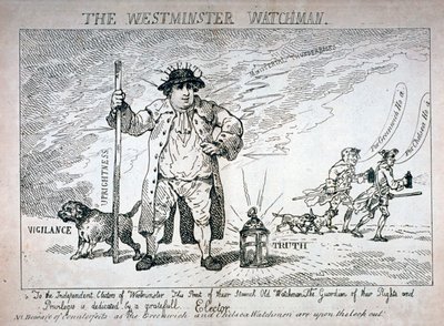 Le Veilleur de Westminster, 1784 - Thomas Rowlandson