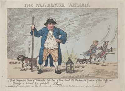 Le veilleur de Westminster, 12 avril 1784 - Thomas Rowlandson