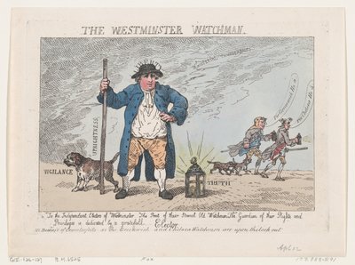 Le veilleur de Westminster, 12 avril 1784 - Thomas Rowlandson