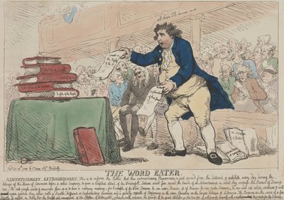 Le Dévoreur de mots - Thomas Rowlandson