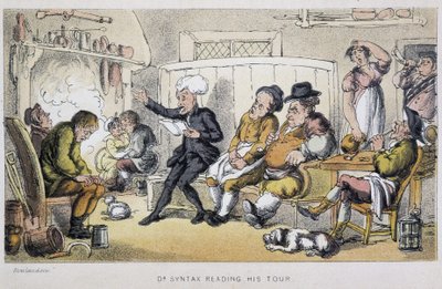 Le docteur lisant à une veillée - Thomas Rowlandson