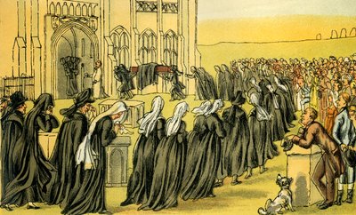Les funérailles de Syntax - Thomas Rowlandson