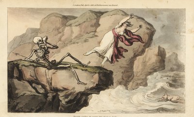 La mort tient un mouchoir à son orbite tandis qu