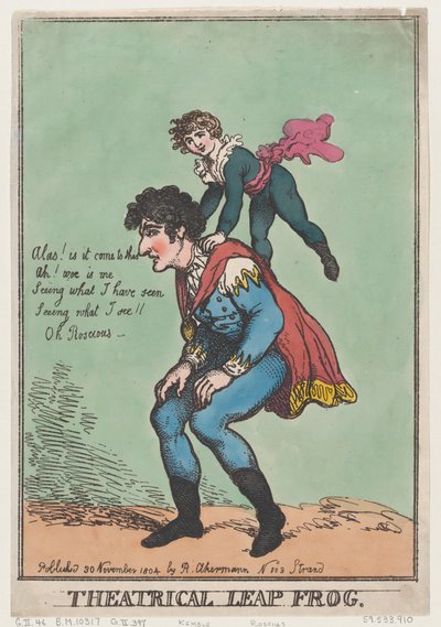 Saut de grenouille théâtral, 30 novembre 1804 - Thomas Rowlandson