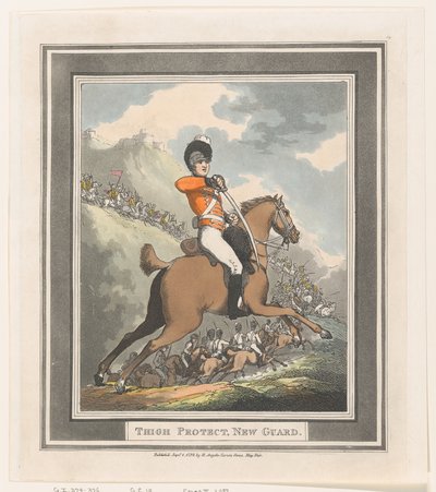 Protection de cuisse, Nouvelle Garde, 1er septembre 1798 - Thomas Rowlandson