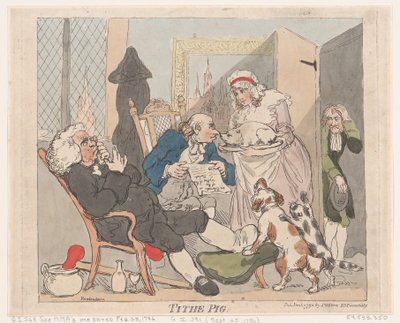 Cochon de dîme, 1er janvier 1790 - Thomas Rowlandson