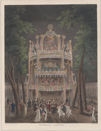 Jardin de Vauxhall, 1809 - Thomas Rowlandson