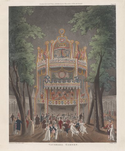 Vauxhall Garden, 2 octobre 1809 - Thomas Rowlandson