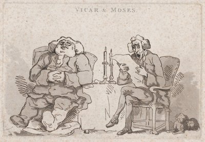Vicaire et Moïse - Thomas Rowlandson
