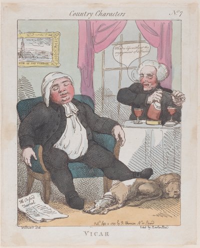 Vicaire, 10 septembre 1799 - Thomas Rowlandson