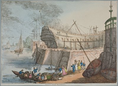 Vue du quai de Brunswick - Thomas Rowlandson