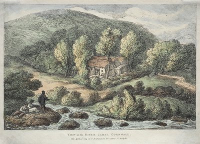 Vues en Cornouailles : Vue sur la rivière Camel, Cornouailles, 1812 - Thomas Rowlandson