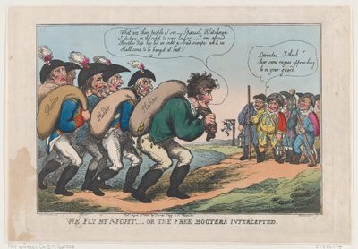 Nous volons de nuit, ou les corsaires interceptés - Thomas Rowlandson
