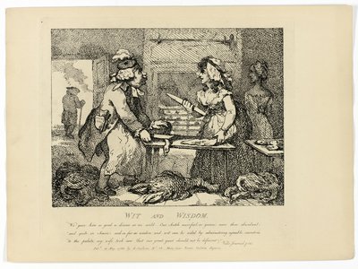 Esprit et sagesse, tirés du Tour des Hébrides de Boswell - Thomas Rowlandson