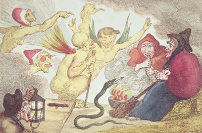 Sorcières dans un grenier à foin - Thomas Rowlandson