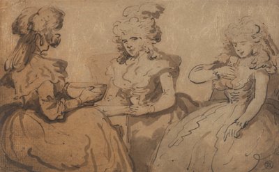 Femmes Buvant du Punch - Thomas Rowlandson