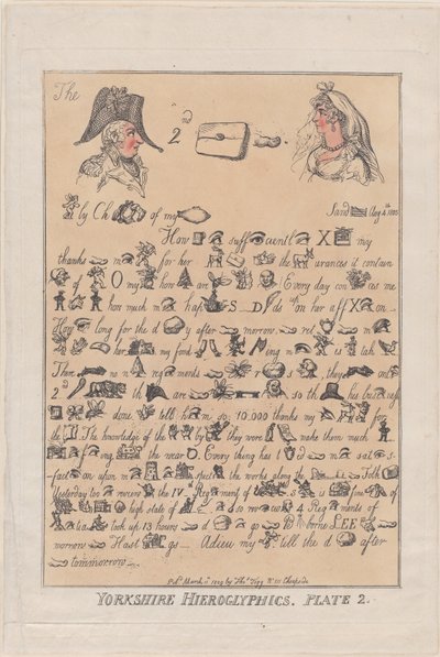 Hiéroglyphes du Yorkshire, Planche 2 - Thomas Rowlandson