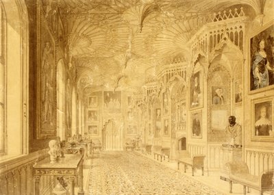 Longue galerie à Strawberry Hill, Twickenham - Thomas Sandby