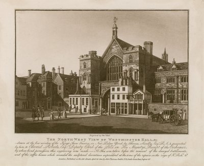 Vue nord-ouest de Westminster Hall - Thomas Sandby