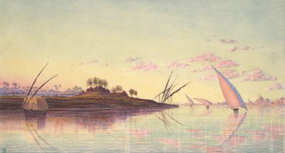 Vue sur le Nil près du Caire - Thomas Seddon