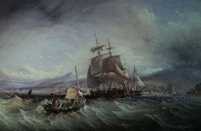 Au large de Caernarvon - Thomas Sewell Robins