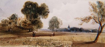 Figures sur un chemin à travers un champ de maïs - Thomas Shotter Boys