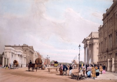 Hyde Park Corner, vue sur Piccadilly, de 