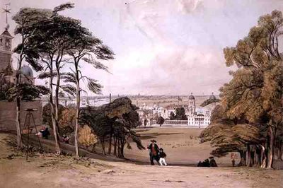 Londres depuis Greenwich, de 