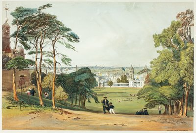 Londres, depuis Greenwich, planche cinq de Vues originales de Londres tel qu