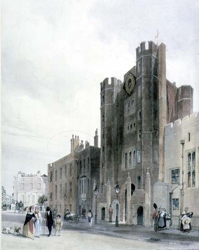 Façade nord du Palais de St. James depuis Cleveland Row - Thomas Shotter Boys