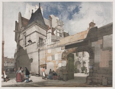 Architecture pittoresque à Paris, Gand, Anvers, Rouen : Hôtel de Cluny, Paris - Thomas Shotter Boys