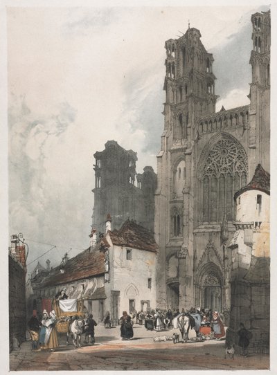Architecture pittoresque à Paris, Gand, Anvers, Rouen : Laon, France, 1839 - Thomas Shotter Boys