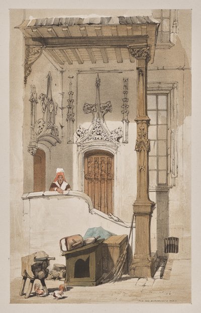 Architecture pittoresque à Paris, Gand, Anvers, Rouen : Rue des Marmousets, Paris - Thomas Shotter Boys
