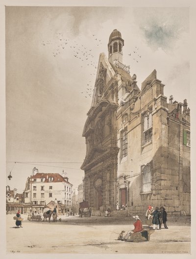 Architecture pittoresque à Paris, Gand, Anvers, Rouen : Saint-Étienne-du-Mont, Paris - Thomas Shotter Boys