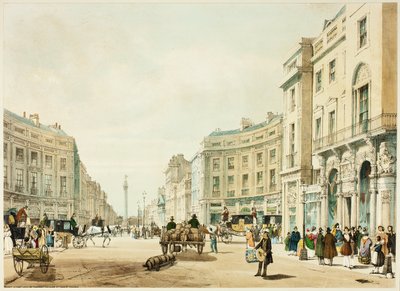 Regent Street en direction de la colonne du duc d