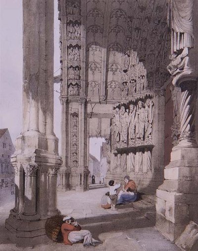 Porche sud de la cathédrale de Chartres, illustration de 