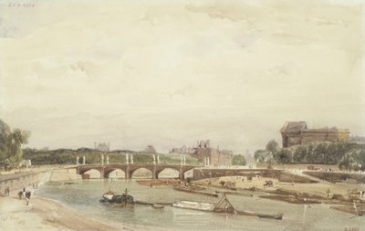 Le pont de la Concorde vu du Cours de la Reine - Thomas Shotter Boys