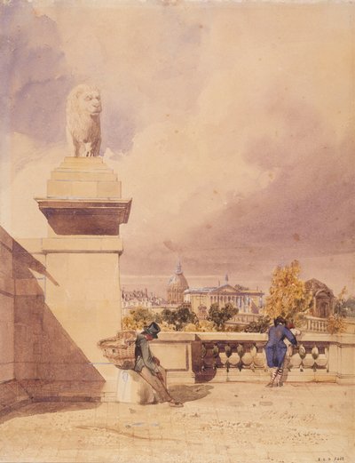 Le pont de la Concorde vu de la terrasse des Tuileries - Thomas Shotter Boys